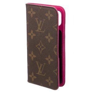 LOUIS VUITTON Monogram iPhone X Folio Case‎